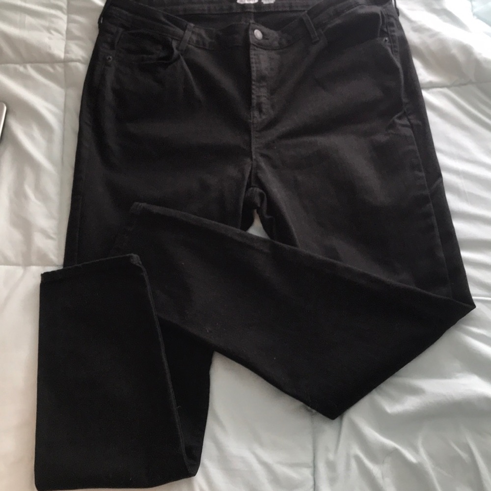 Old Navy Black Rockstar Super Skinny Jeans